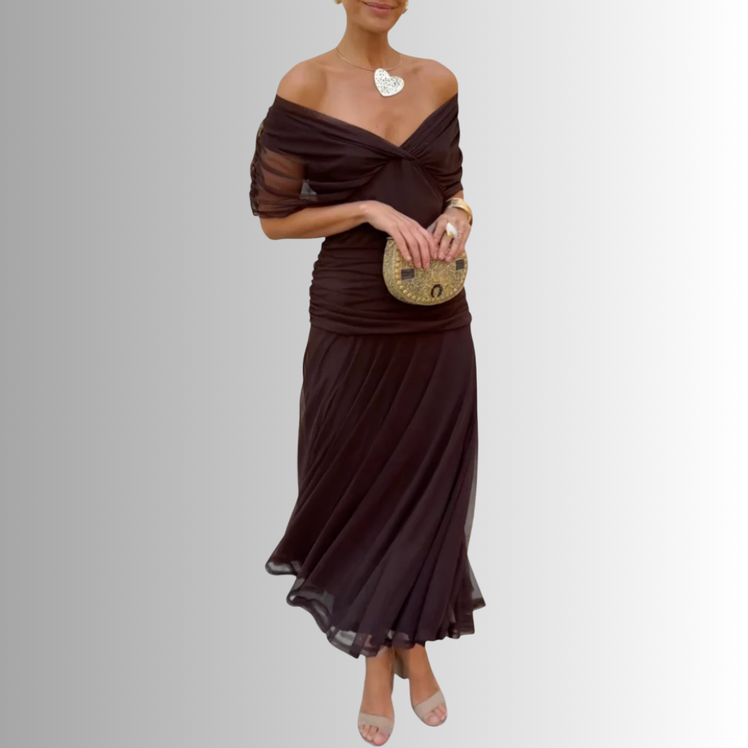 Women’s Dress | Soft Flowing Maxi V-Neckline