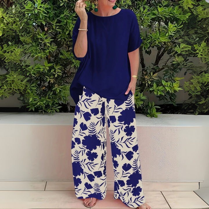 Women’s Outfit Set | Short-Sleeve Wide-Leg