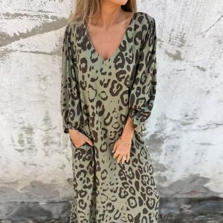 Women’s Dress | Leopard Print Maxi
