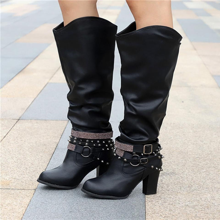 Women’s Boots | Knee-High Slouchy Block