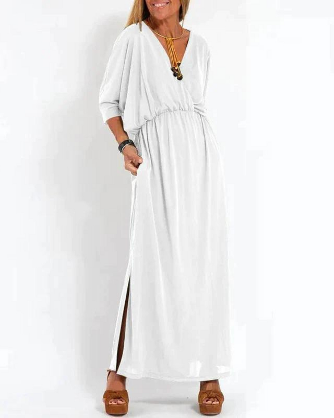 Dress For Women | Side Pockets Maxi