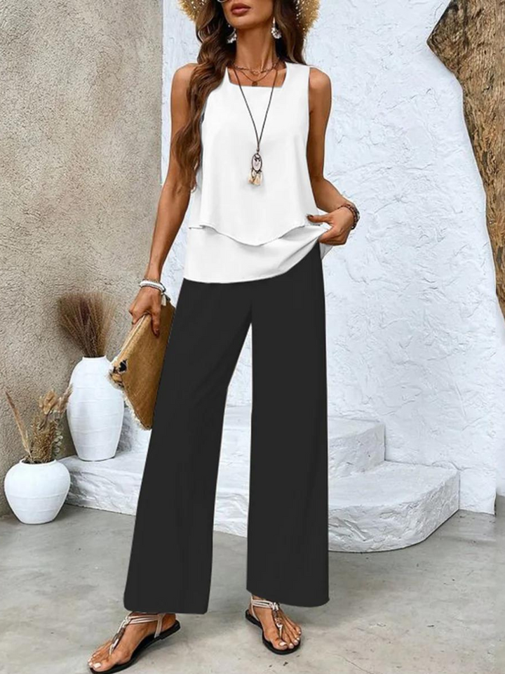 Women’s Outfit Set | Tiered Straight-Leg