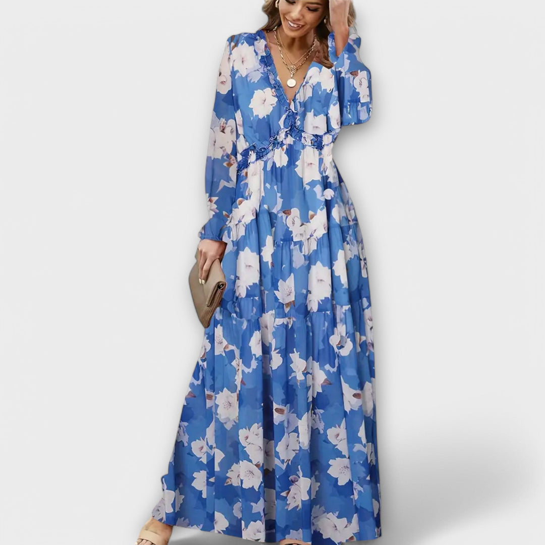Women's Floral Maxi Dress | Pleat