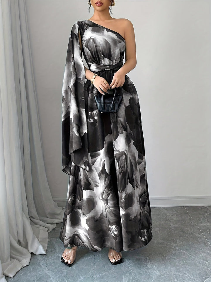 Women's Wedding Guest Maxi Dress | One Shoulder