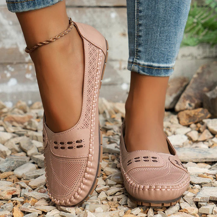 Loafers for Women | Flat Slip-On with Rounded Toe