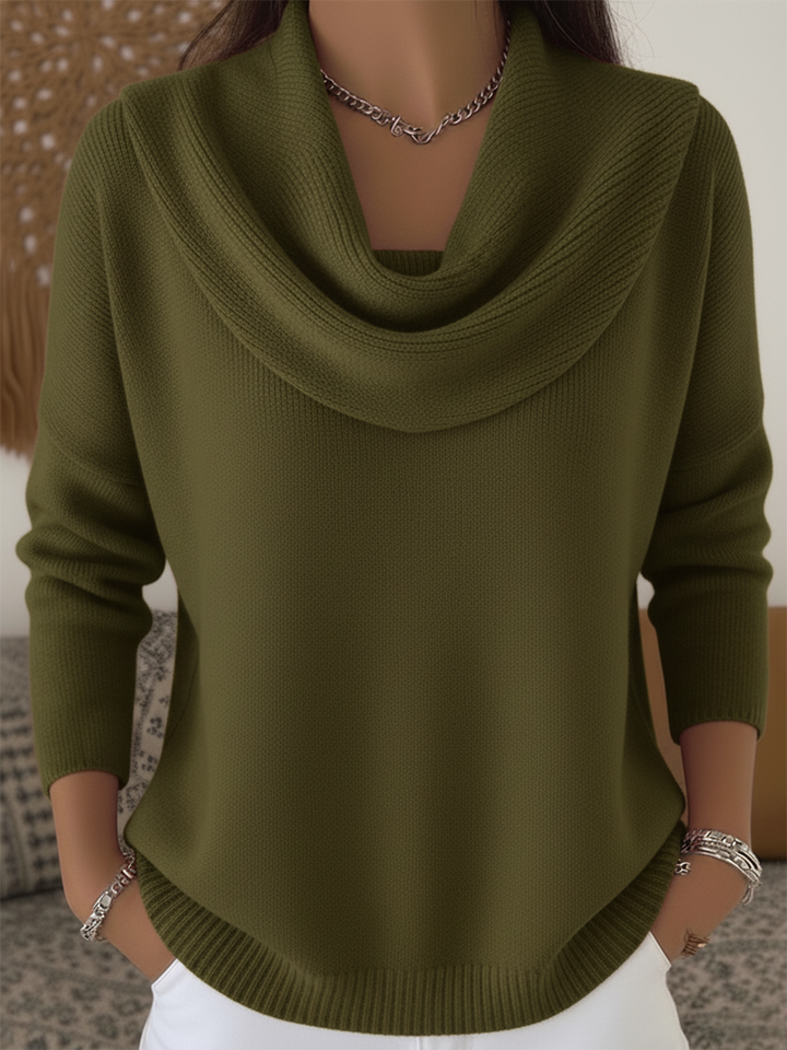 Women's Sweater | Stylish Cowl Collar