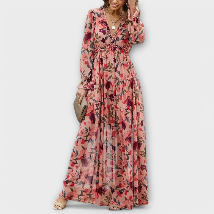 Women's Floral Maxi Dress | Pleat