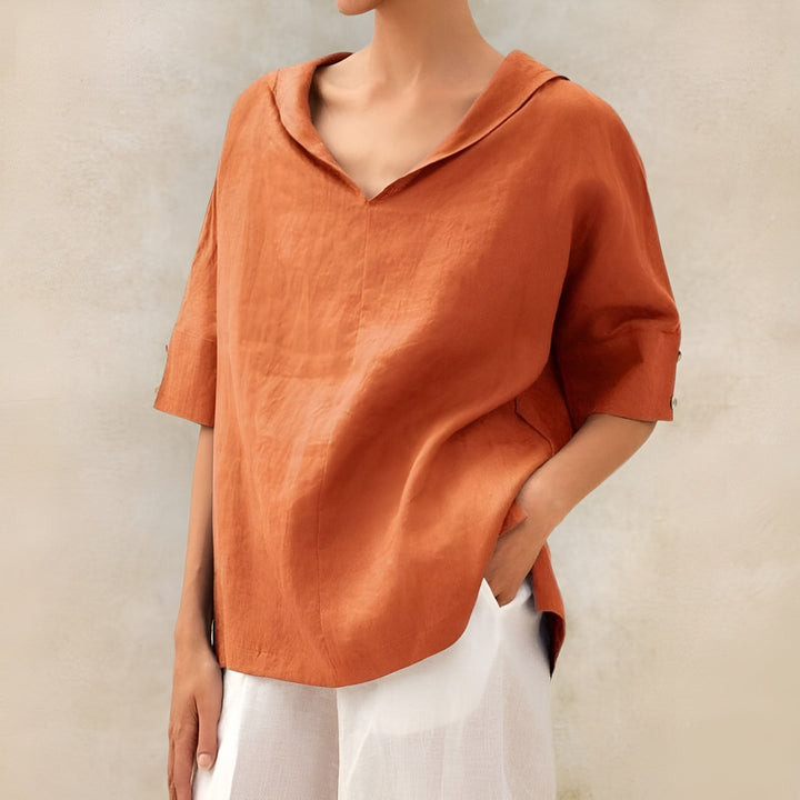 Blouse For Women | Relaxed Short Sleeve