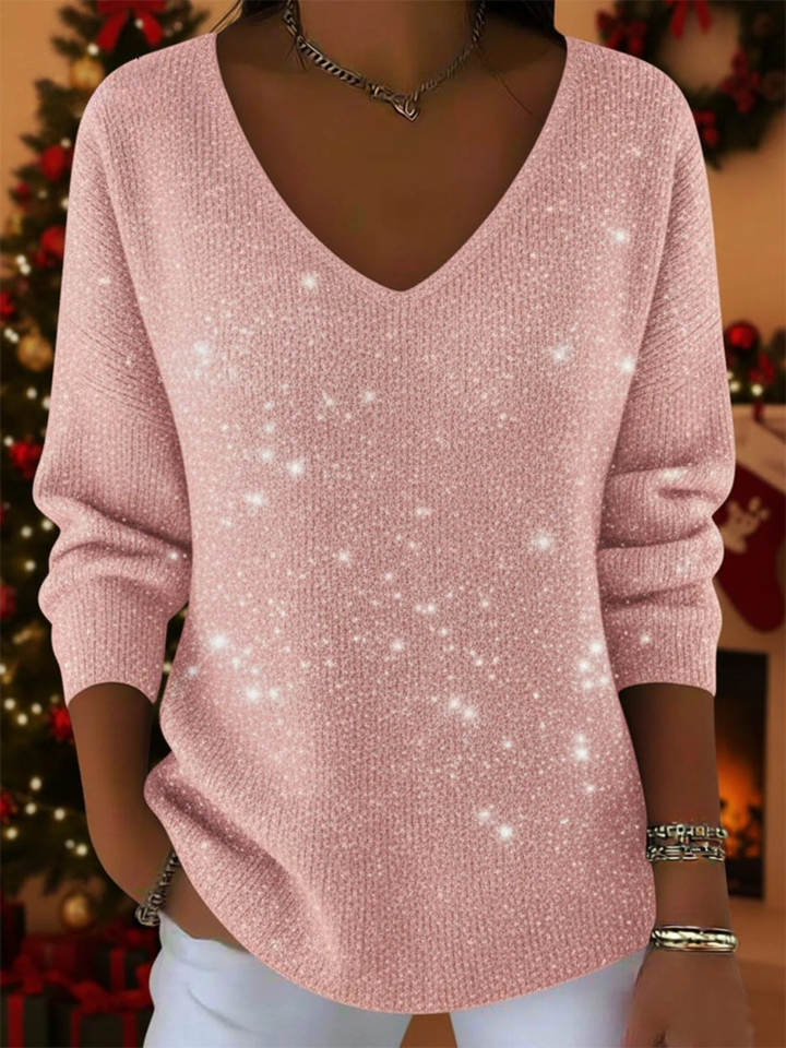 Women's Blouse | Festive V-neck