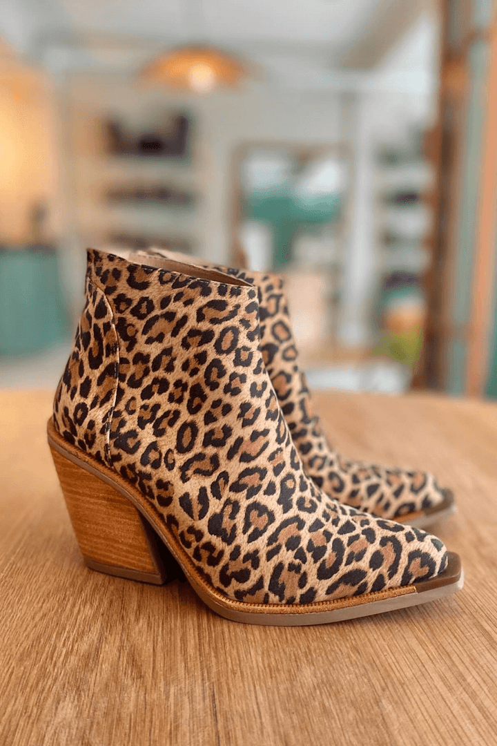 Boots For Women | Patterned Block Heel Ankle