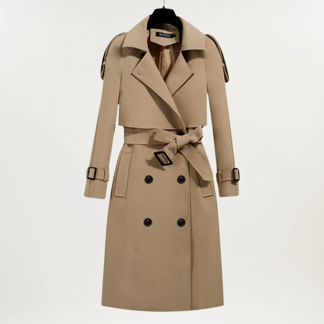 Coat for Women | Belted Double Breasted Trench