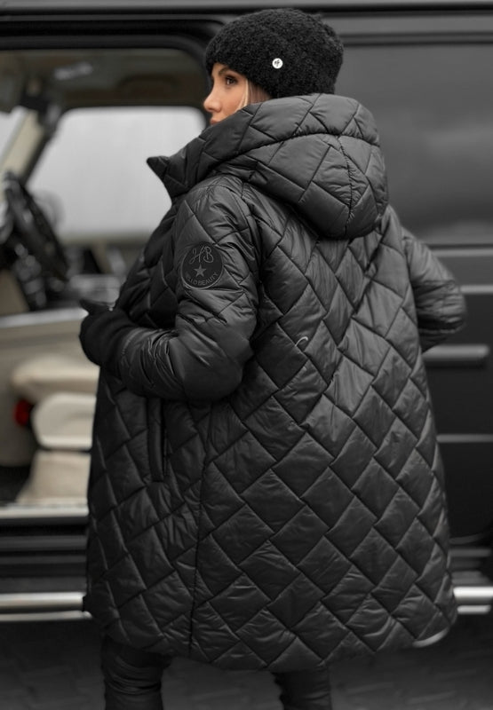 Coat for Women | Quilted Padded Long Winter with Hood