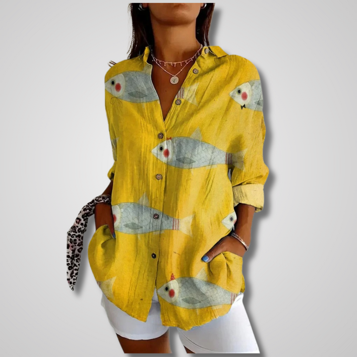 Blouse For Women | Printed Button-Down