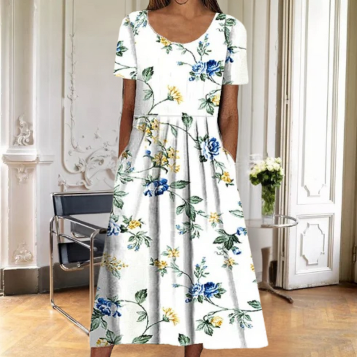 Summer Dress for Women | Floral Print Midi Dress