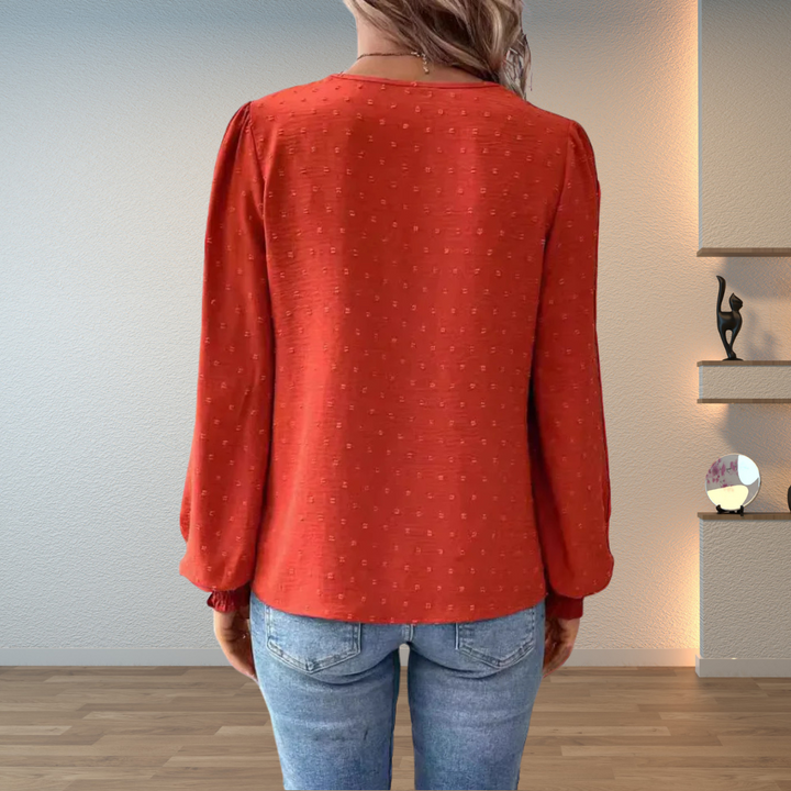 Blouse for Women | Long Sleeve Embroidered