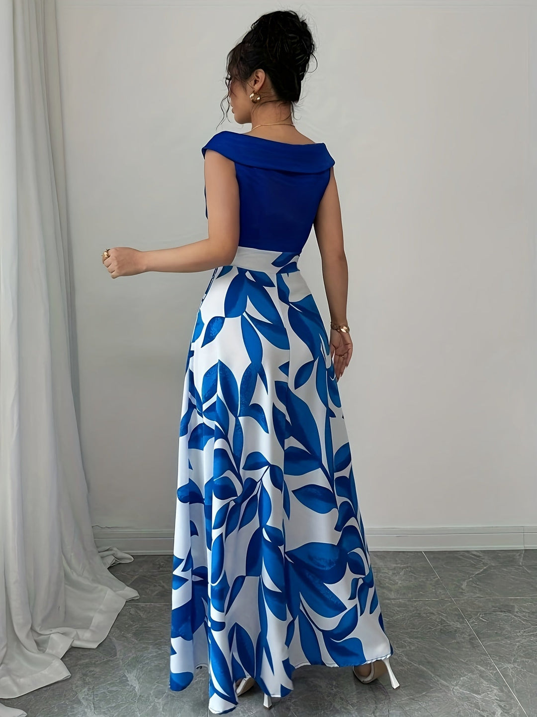 Women's Wedding Guest Maxi Dress | A Line V-Neck