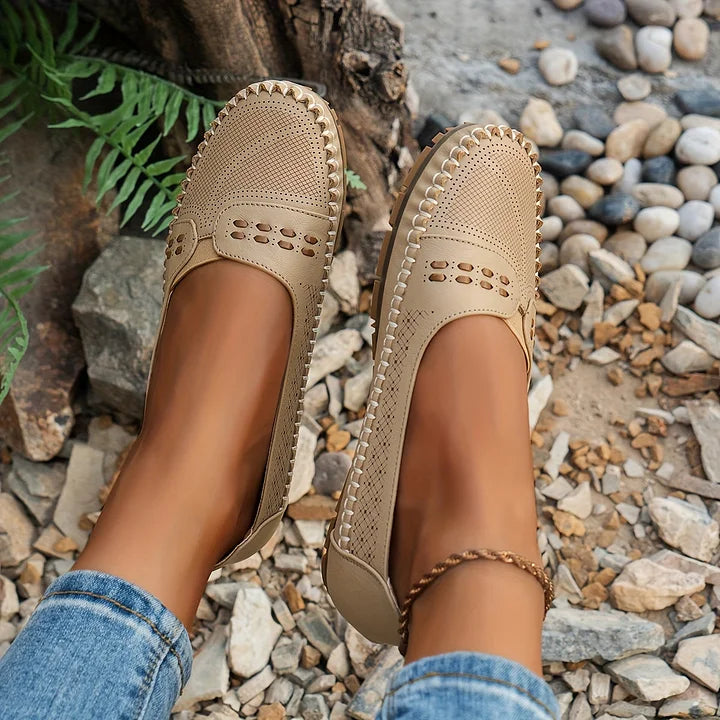 Loafers for Women | Flat Slip-On with Rounded Toe
