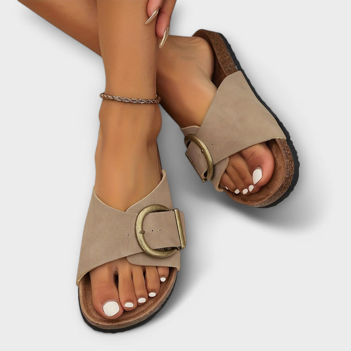 Sandals For Women | Flat Open-Toe Slide Style