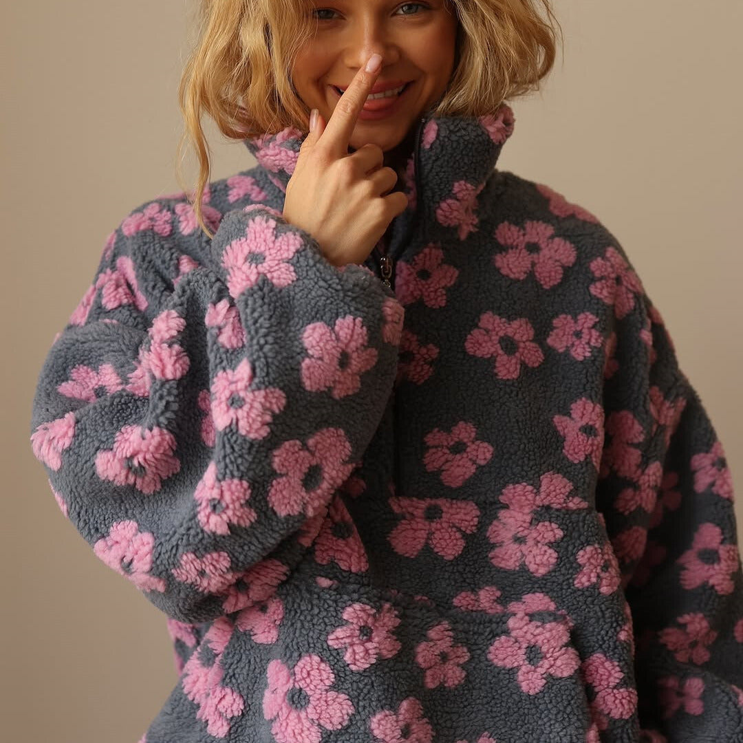 Sweater for Women | Quarter-Zip Floral