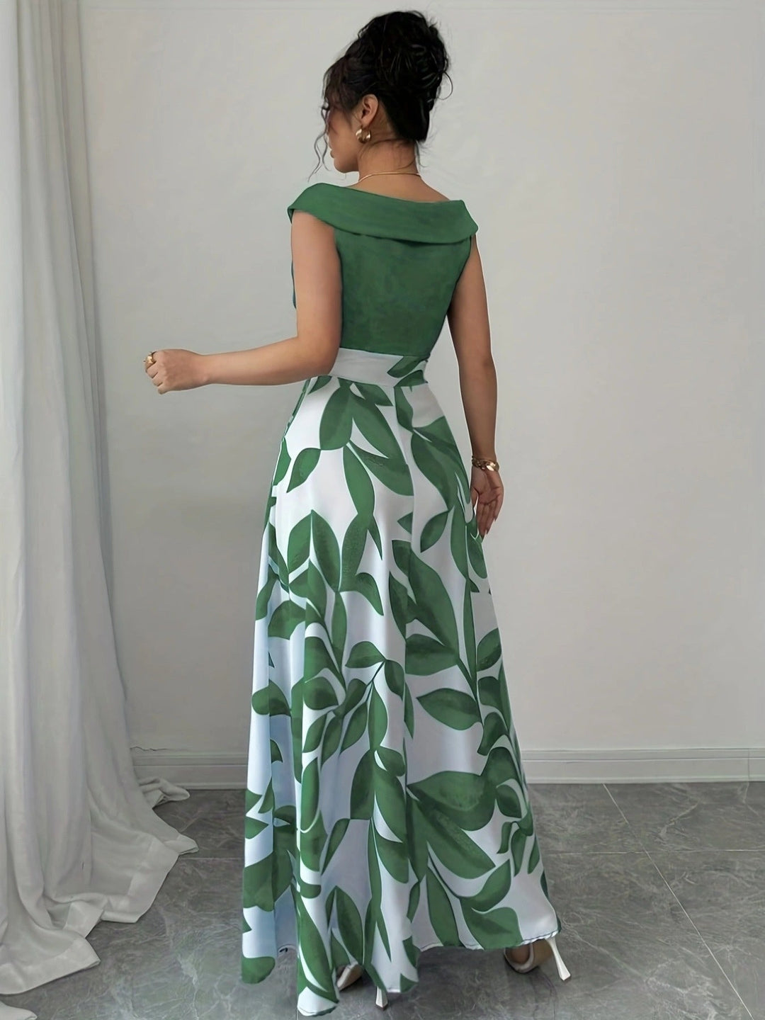 Women's Wedding Guest Maxi Dress | A Line V-Neck