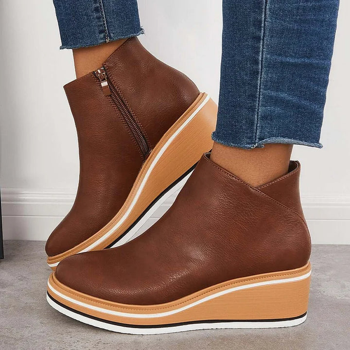 Boots For Women | Ankle Height Side Zipper Style