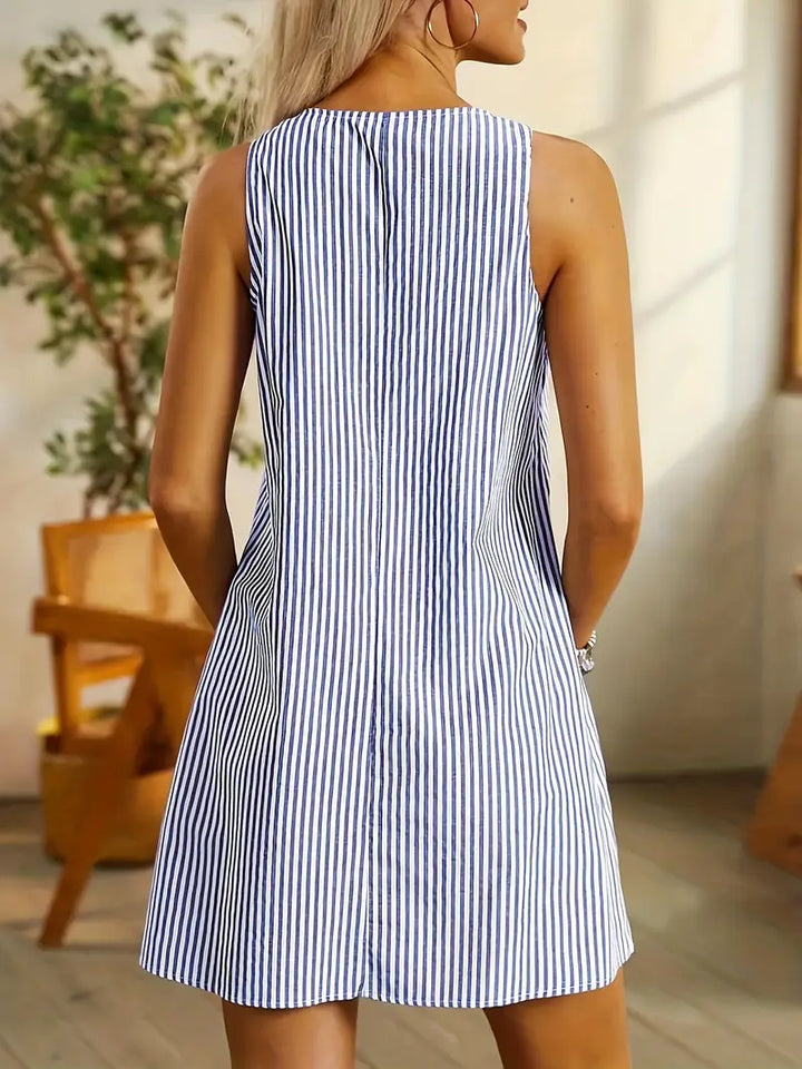 Dress For Women | Striped With Pockets