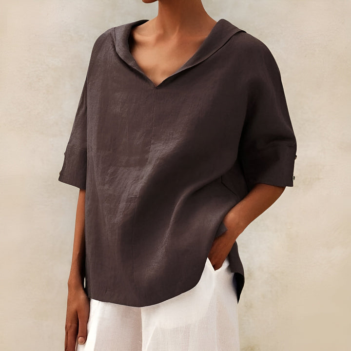 Blouse For Women | Relaxed Short Sleeve