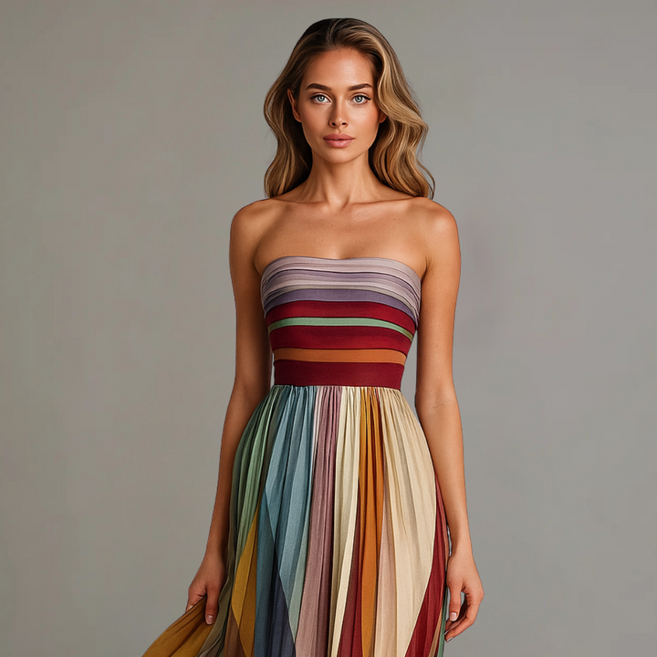 Women’s Dress | Strapless Pleated