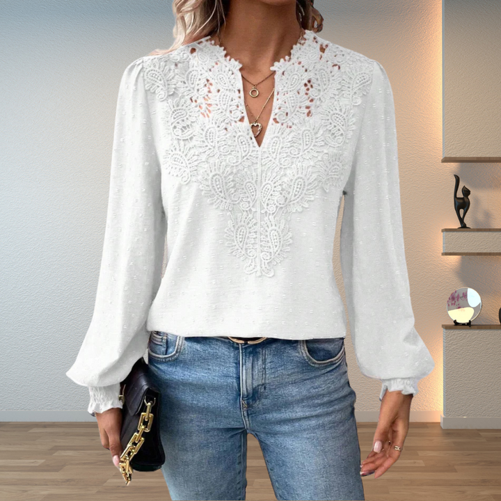 Blouse for Women | Long Sleeve Embroidered
