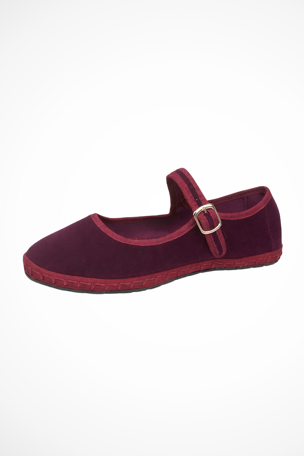 Women's round toe Mary Jane ballet flats with buckle strap