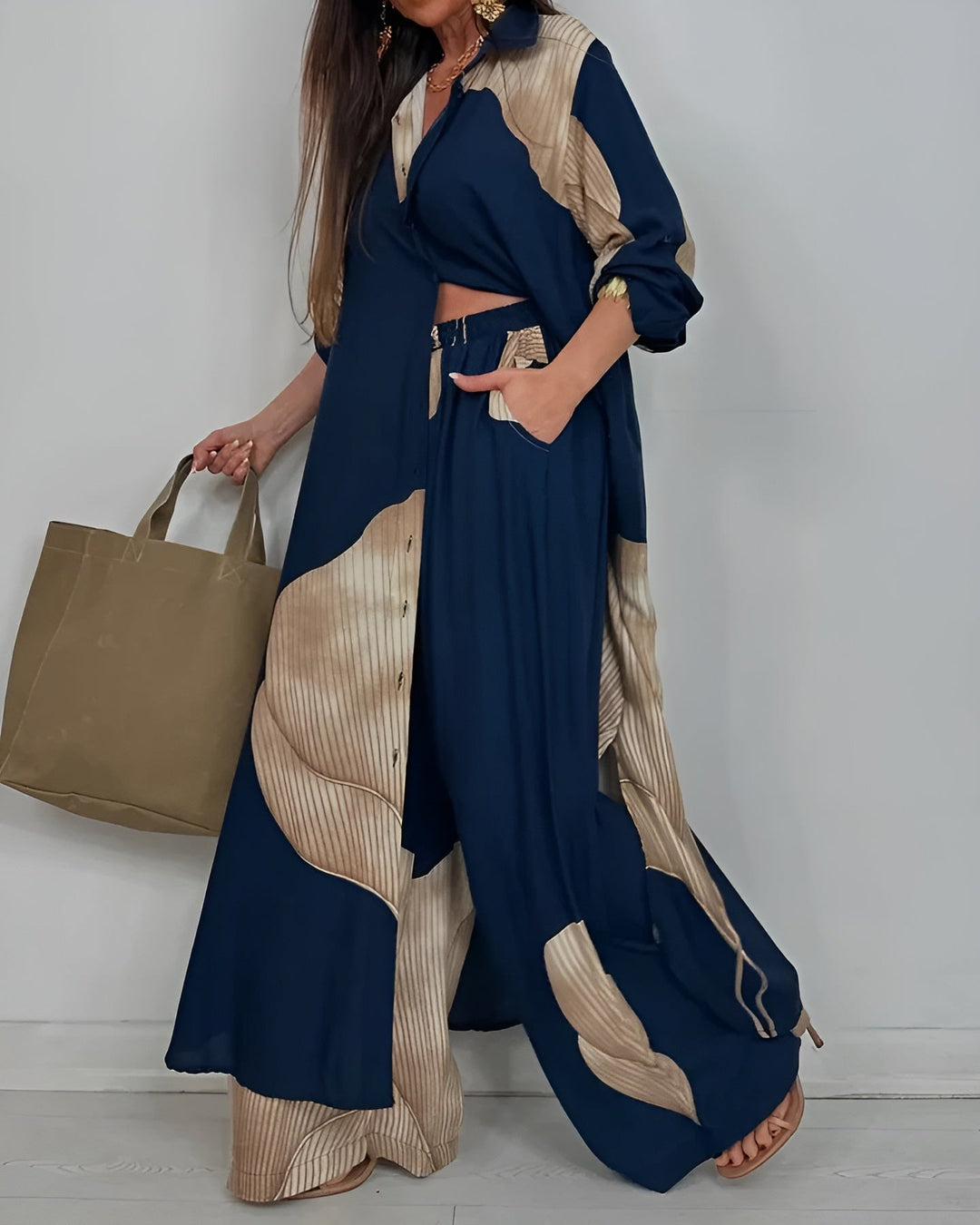 Two-piece Outfit for Women | Cropped Top Wide Leg Fit