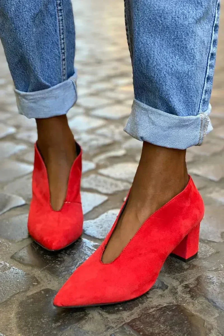 Heels For Women | Pointed Toe Block Style