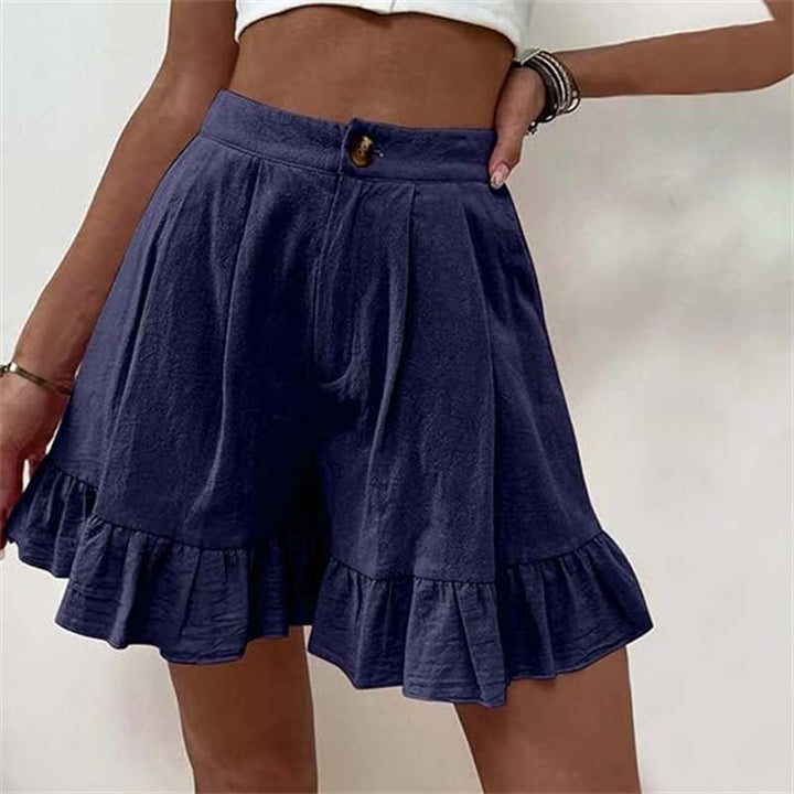 Women’s Shorts | High Waist Ruffle Hem