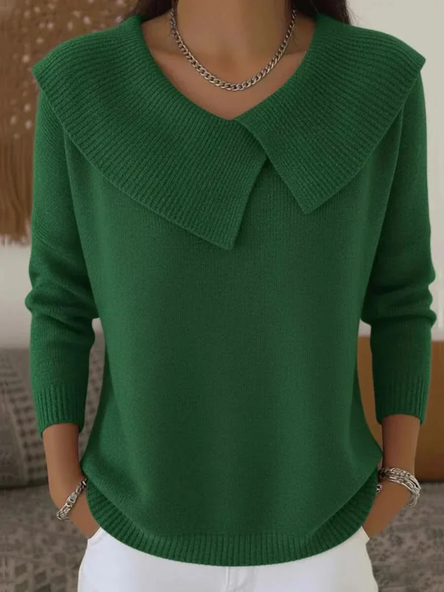 Women’s Sweater | Soft Ribbed Collar
