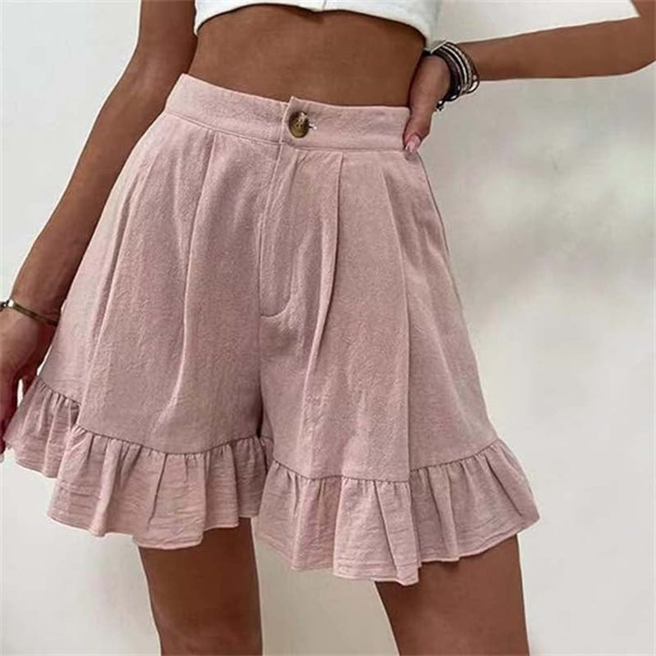 Women’s Shorts | High Waist Ruffle Hem