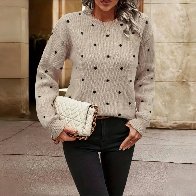 Sweater For Women | Dotted Round Neck