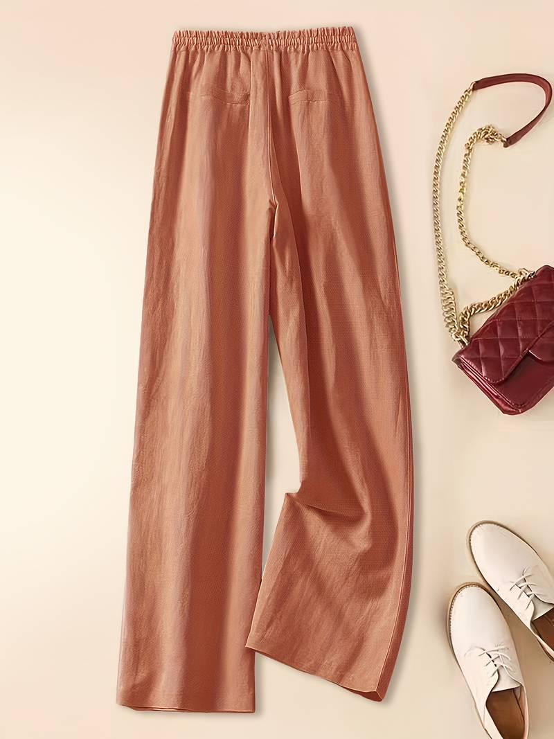 Women’s Trousers | Drawstring Wide Leg Fit