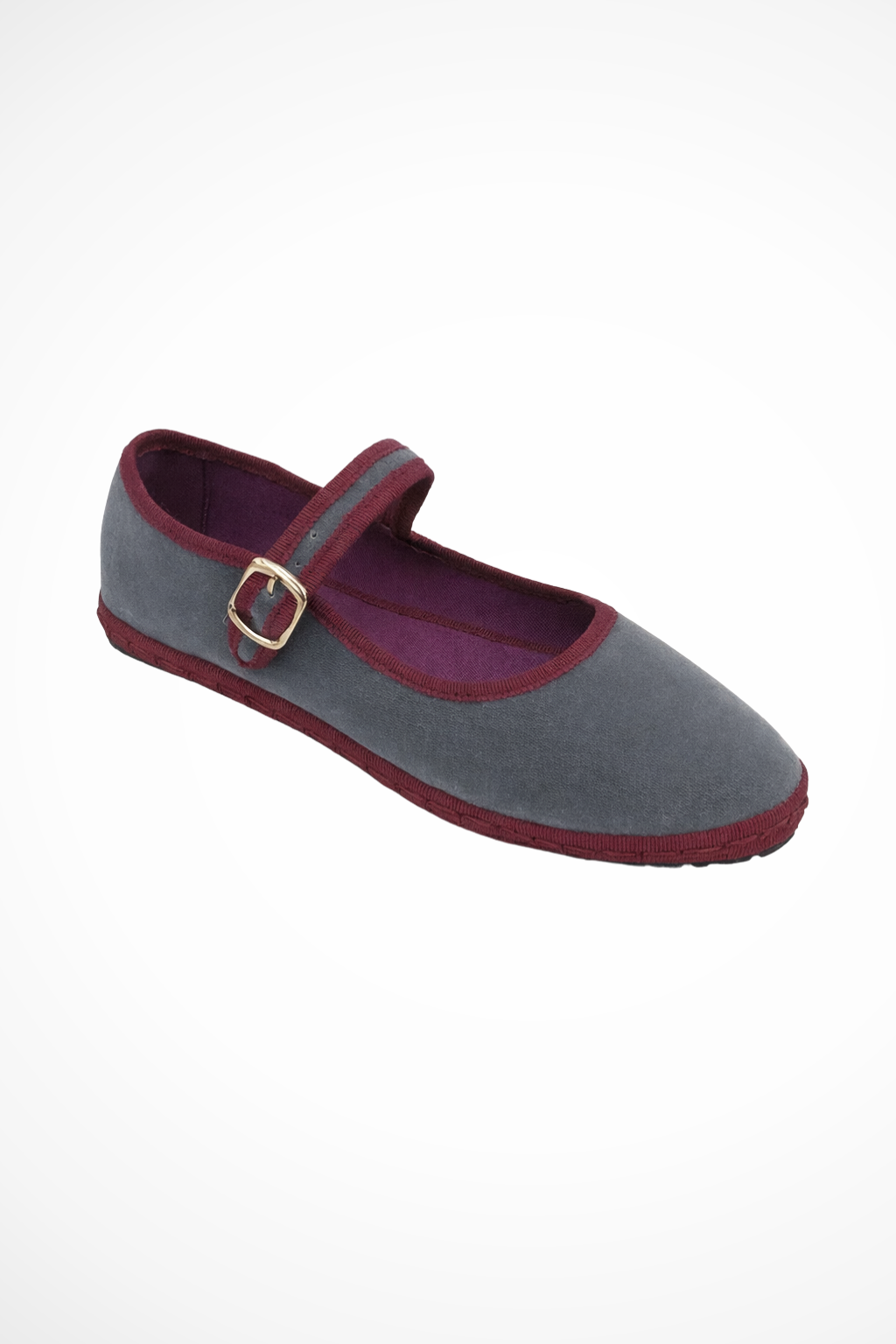 Women's round toe Mary Jane ballet flats with buckle strap