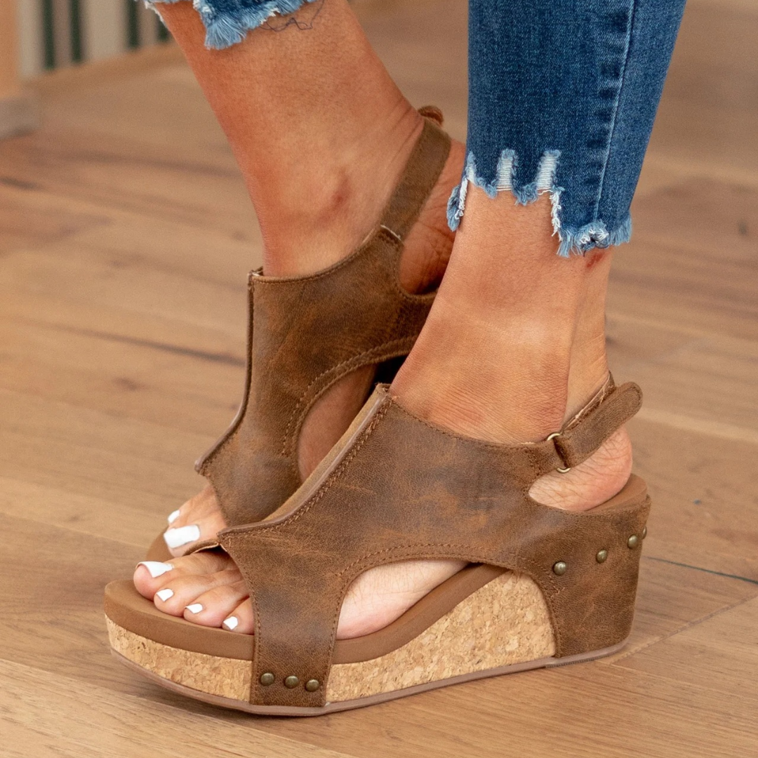 Sandals For Women | Platform Wedge Open-Toe