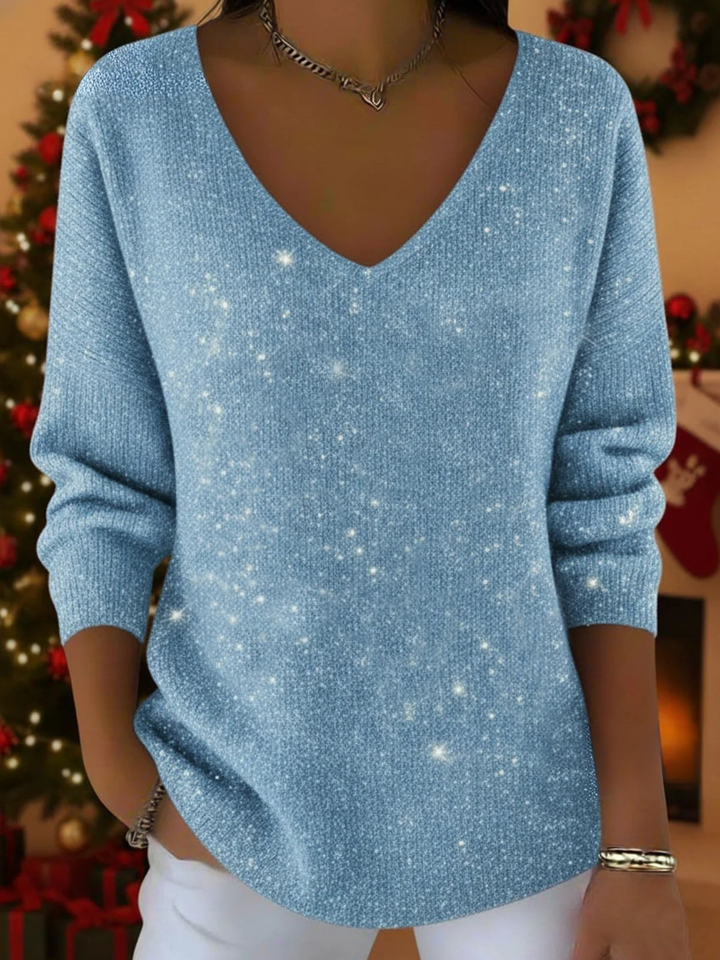 Women's Blouse | Festive V-neck