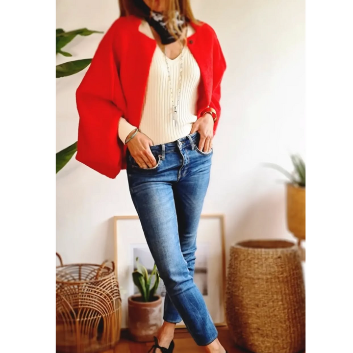 Women’s Cardigan | Open-Front Knitted