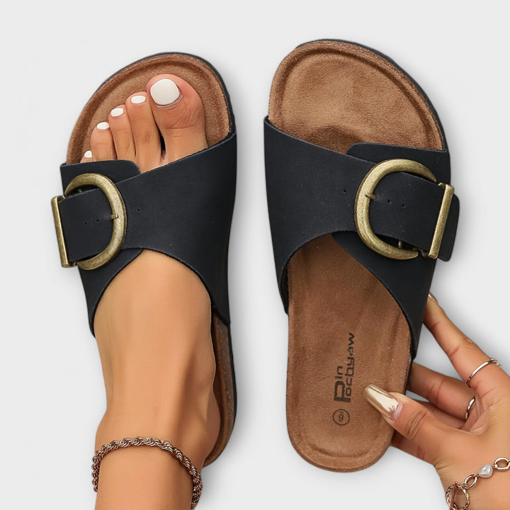 Sandals For Women | Flat Open-Toe Slide Style