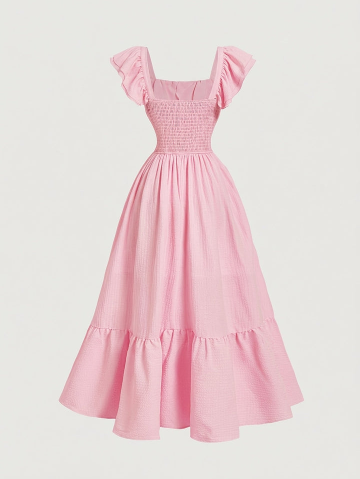 Women's Cocktail Maxi Dress | Ruffled Off-Shoulder