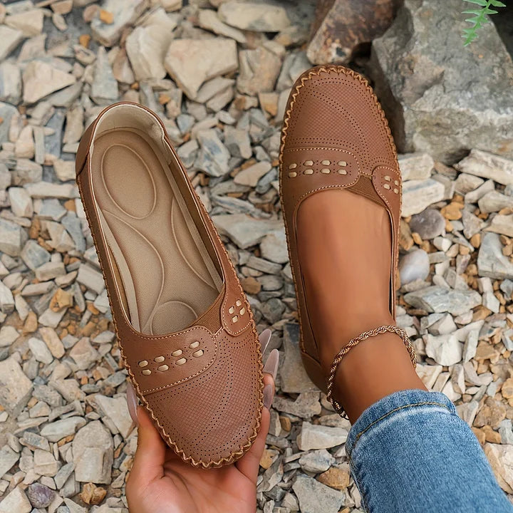 Loafers for Women | Flat Slip-On with Rounded Toe