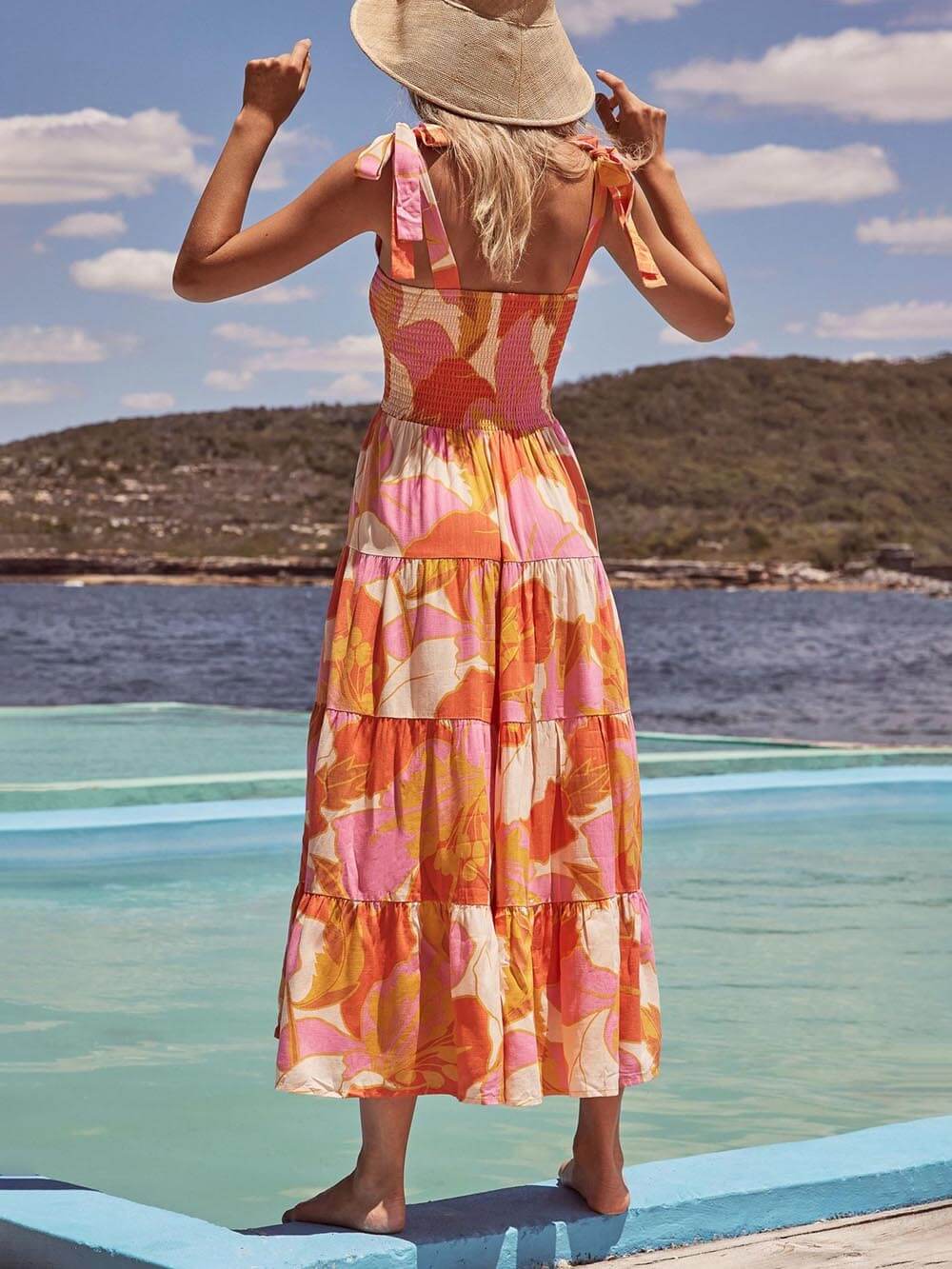 Women's Midi Sundress | Sleeveless Halter