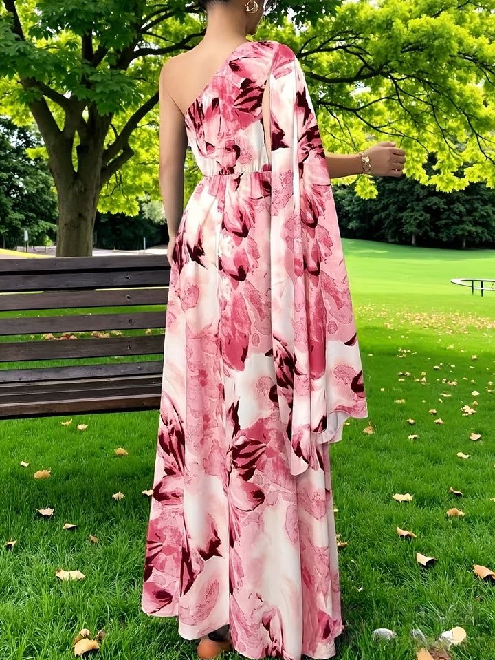 Women's Wedding Guest Maxi Dress | One Shoulder