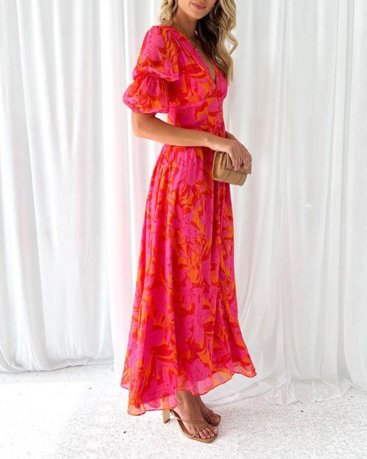 Women’s Dress | Puff-Sleeve Maxi