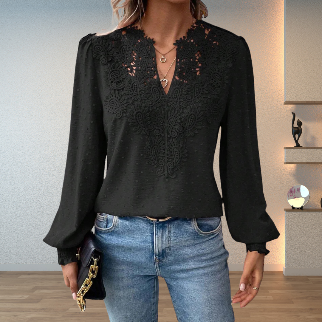 Blouse for Women | Long Sleeve Embroidered