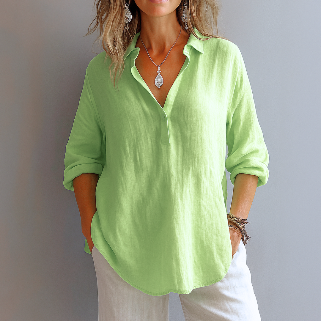 Blouse For Women | Buttonless V-Neck