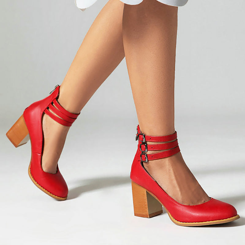 Heels For Women | Block Ankle Strap Design
